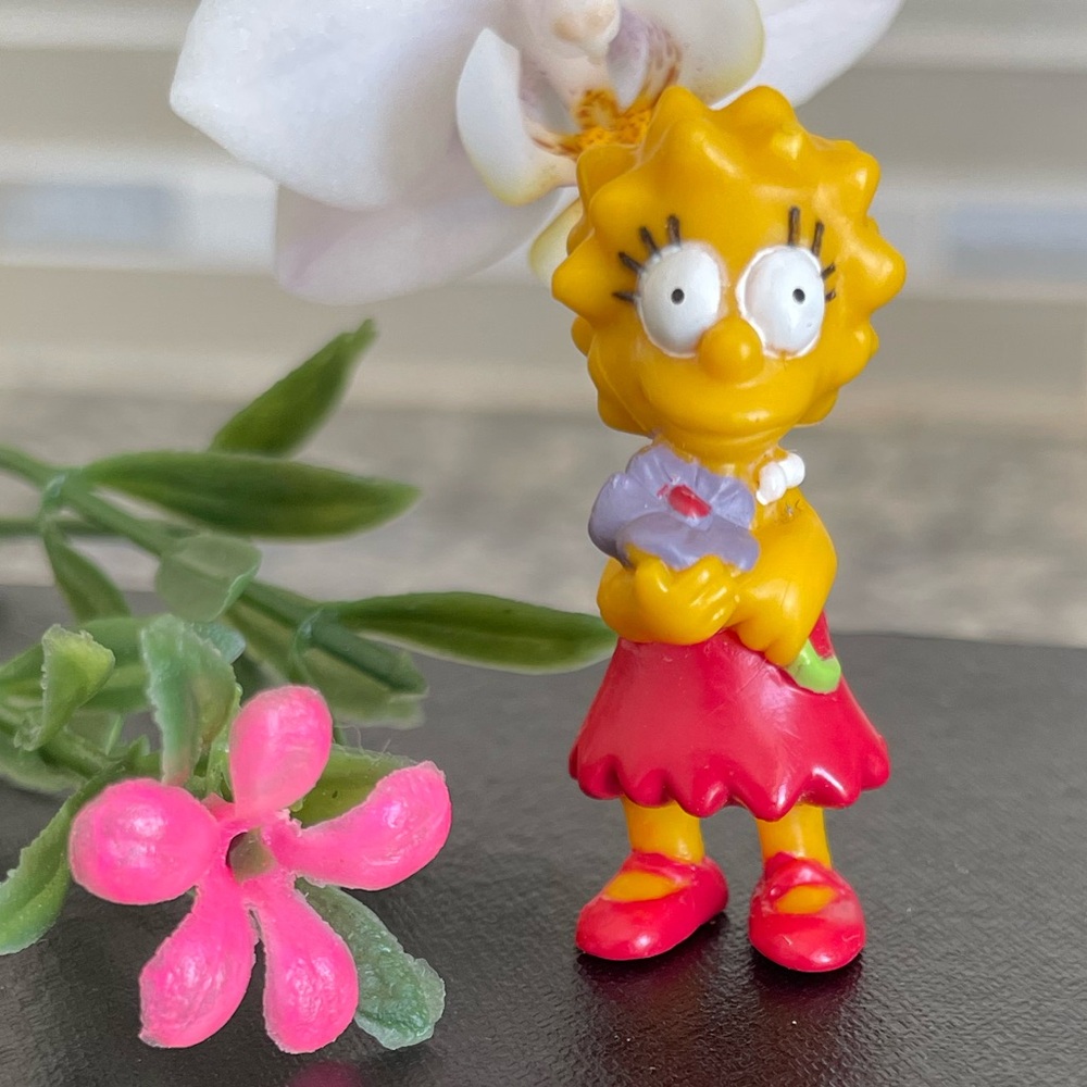 Lisa The Simpsons 1997 Fox Vintage PVC Figure Rare. Cartoon Figurine